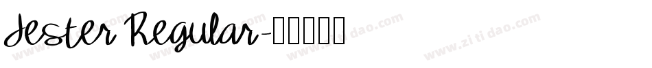 Jester Regular字体转换